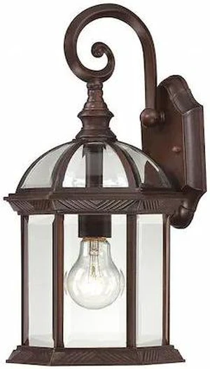 NUVO 60-4962 Boxwood 1-Light 15 in. Outdoor Wall with Clear Beveled Glass NUVO 60-4962 Boxwood 1-Light 15 in. Outdoor Wall with Clear Beveled Glass