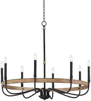 MAXIM LIGHTING 14448DWBK Franklin 8-Light Chandelier