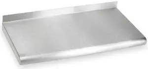 ZORO SELECT 2HGA9 Stainless Steel Wall Shelf, 16"D x 24"W x 11-1/2"H, Silver