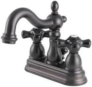 KINGSTON BRASS KB1605PKX 4" Centerset Bathroom Faucet, Oil Rubbed Bronze