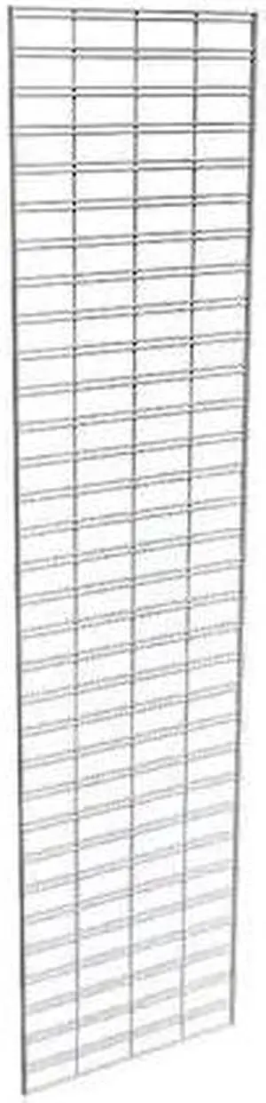 ECONOCO P3STG28C Wire Slatgrid Panel 2ft. x 8ft., Chrome, 3PK