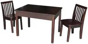 INTERNATIONAL CONCEPTS K15-JT2532L-263-2 Rectangle Table with 2 Mission