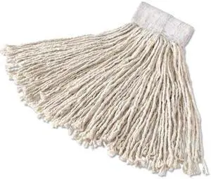 RUBBERMAID COMMERCIAL FGD11306WH00 Super Stitch Cotton Looped End Wet Mop Head,