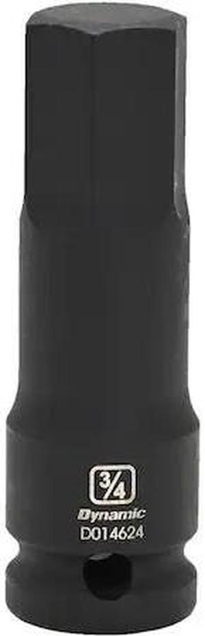 DYNAMIC D014624 Tools 1/2" Drive SAE Hex Head, 3/4", Bit Impact Socket