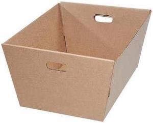 PARTNERS BRAND MT251912 Corrugated Totes, 25" x 19" x 12", Kraft, 25/Bundle