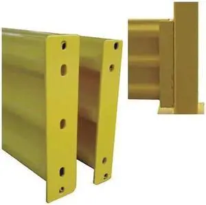 ZORO SELECT 5JEU3 Guard Rail,3 Ribbed Lift-out Rails,L 6In