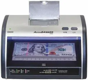 ACCUBANKER LED430 Counterfeit Detector,110VAC Input Power