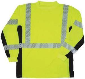 ML KISHIGO 9134-L T-Shirt,Black Sided,Class 3,Lime,L
