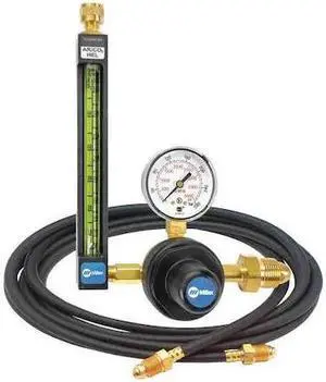 MILLER ELECTRIC 22-30-580-6 Flowmeter Regulator and Hose Kit, Argon, Carbon