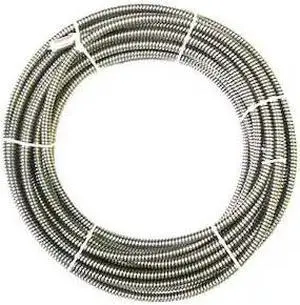 WESTWARD 20GZ35 Drain Cleaning Cable,Inner C,5/8inx50ft