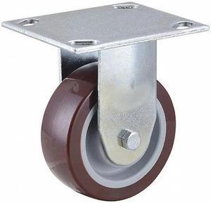 ZORO SELECT 33H914 Rgd NSF-Listed Plate Cstr,Polyurethane,4 in,375 lb.