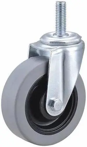 ZORO SELECT 32J894 Swivel Stem Caster,Polyurthn,4 in,275 lb