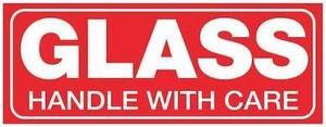 TAPE LOGIC SCL204R Tape Logic® Labels, "Glass - Handle With Care", 1 1/2" x 4",