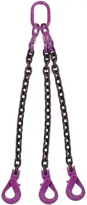 US CARGO CONTROL 516G100TOSL-10 5/16" x 10' - 3 Leg Chain Sling w/ Self-Locking
