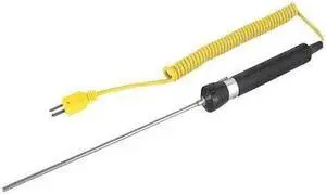 REED INSTRUMENTS R2950 Immersion Thermocouple Probe, Type K, -58 to 1112