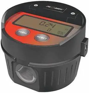FLOMEC LM51DN Flowmeter,Oval Gear,1/2"FNPT,1500 psi