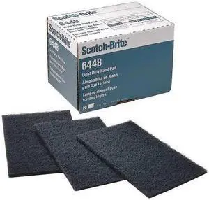 SCOTCH-BRITE 6448 Sanding Hand Pad,Dark Gray,800 Grit,PK20