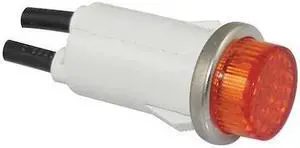 ZORO SELECT 20C850 Raised Indicator Light, Amber, 120V