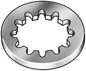 ZORO SELECT LW3I010OP-PK100 #10 x 0.381" OD 18-8 Stainless Steel Plain Finish