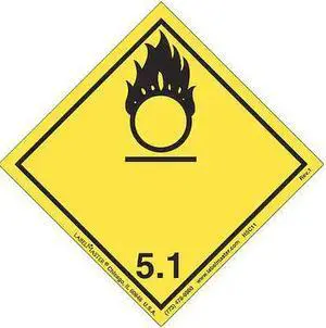 LABELMASTER HSC11 Oxidizer Label,International,PK500