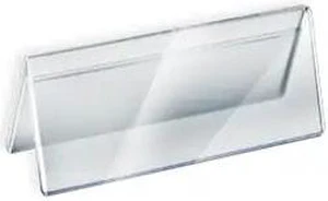AZAR DISPLAYS 192805 8.5"W x 3"H Two-Sided Nameplate, PK10 AZAR DISPLAYS 192805 8.5"W x 3"H Two-Sided Nameplate, PK10