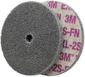 SCOTCH-BRITE 61500122553 Unitized Wheel, 6" Dia, Center Hole, Silicon Carbide,