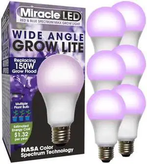 MIRACLE LED 602155 Red & Blue Spectrum Multi Plant LED Grow Light Replace