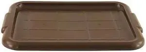 CRESTWARE BTLIDBR Bus Tub Lid,Polypropylene,Brown