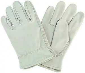 CONDOR 4TJW1 Leather Drivers Gloves, Cowhide, Shirred Slip-On, Keystone Thumb,