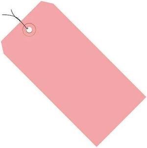PARTNERS BRAND G11013J Shipping Tags, Pre-Wired, 13 Pt., 2 3/4" x 1 3/8", Pink,