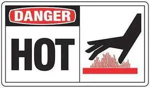 ACCUFORM LEQM015VSP Safety Label, 3 1/2 in H, 5 in W, Vinyl, Horizontal