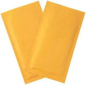 PARTNERS BRAND B85125PK Heat-Seal Bubble Mailers, No 000, 4" x 8", Kraft, PK25