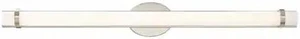 NUVO 62-935 Slice 36 in. LED Wall Sconce Polished Nickel Finish White Ac NUVO 62-935 Slice 36 in. LED Wall Sconce Polished Nickel Finish White Ac