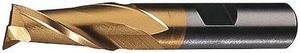 CLEVELAND C33268 HSS End Mill,19/32 In D,1 3/8 In Cut L