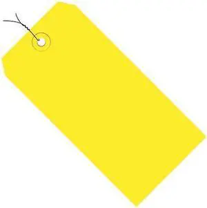 PARTNERS BRAND G11083C Shipping Tags, Pre-Wired, 13 Pt., 6 1/4" x 3 1/8",