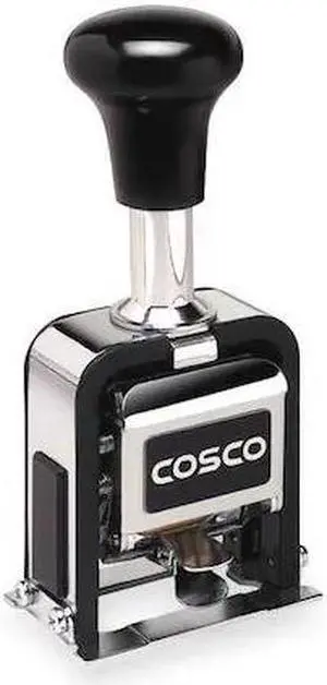 COSCO 038731 Self-Ink Number Machine Stmp, 18 Font