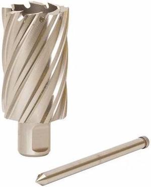 1" Dia. High Speed Steel Annular Cutter with Pilot, 2" Cutting Depth