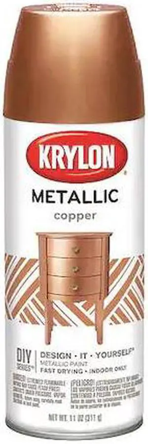 Krylon Metallic 12 Oz. Gloss Spray Paint, Copper K01709A77