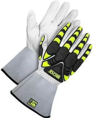 BDG 20-1-1875-XL Goatskin 5" gauntlet w/ Backhand Protection, Size XL
