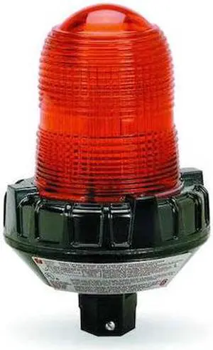 FEDERAL SIGNAL 151XST-120A Hazardous Warning Light,Strobe,Amber