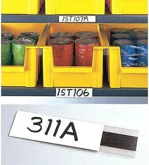 ZORO SELECT M21 Label Holder,Magnetic,1/2 In x 6 In,PK12