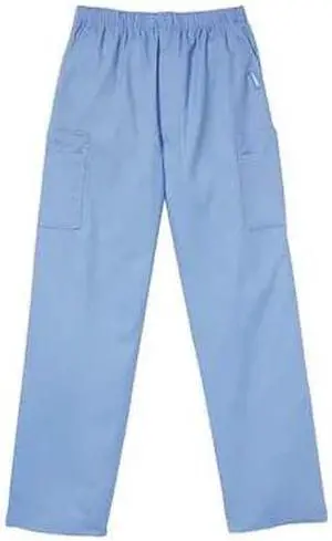 LANDAU 8555BCPLRG Scrub Cargo Pants, Cotton/Polyester, Drawstring Waist, 31 in