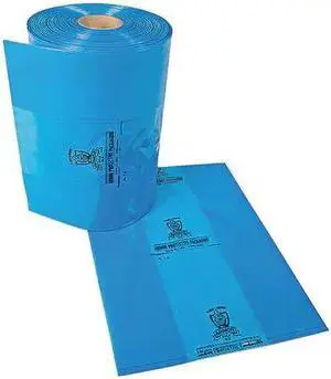 ARMOR POLY PVCIBAG4MB584880 58" x 48" VCI Bags, 4 mil, Blue, PK 25