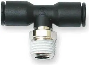 LEGRIS 3108 12 13 Push-Fit Tee Fitting, 12mm Tube Size, Fiberglass-Reinforced