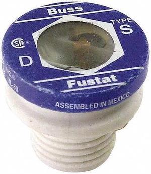EATON BUSSMANN S-25 Plug Fuse, S Series, Time-Delay, 25A, 125V AC, Indicating,