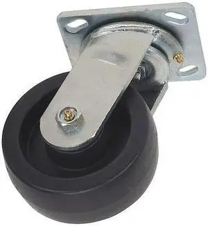 ZORO SELECT 1ULK9 Swivl Plat Castr,Polyolfin,5 in.,800 lb.