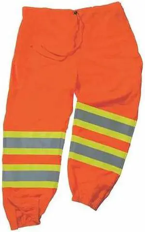 ERGODYNE 8911 4XL/5XL Class E Two-Tone Pants, Orange