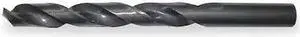 ZORO SELECT 5XL81 4-1/2" HSS Black Oxide 135 Deg. Jobber Length Drill Bit