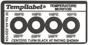 Tempil Non-Reversible Temp Indicator, Strip, PK10   26705