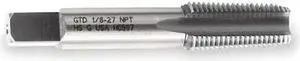 WIDIA GTD 11803 Pipe Tap , 3/8"-18 , Taper , 4 Flutes, NPT